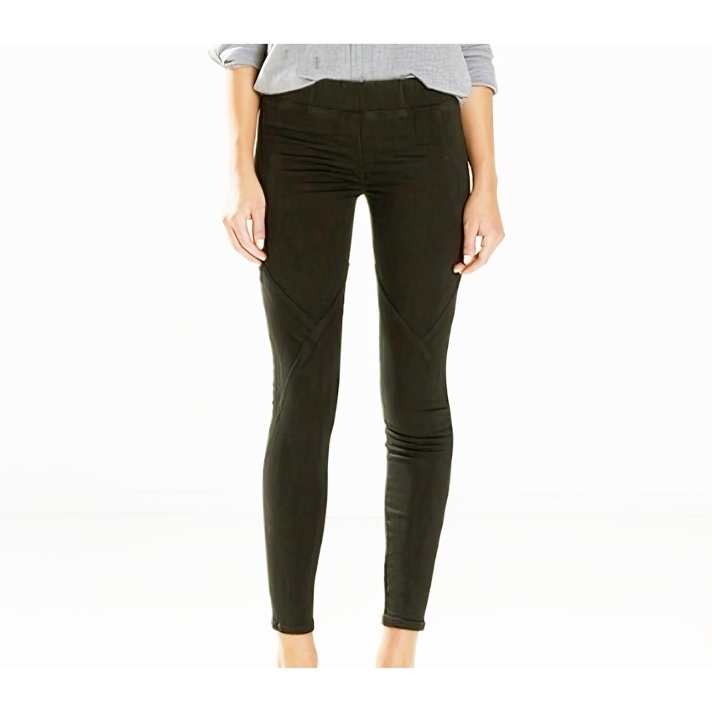 RARE Mother elastic waist exposed seam legging jeans‎